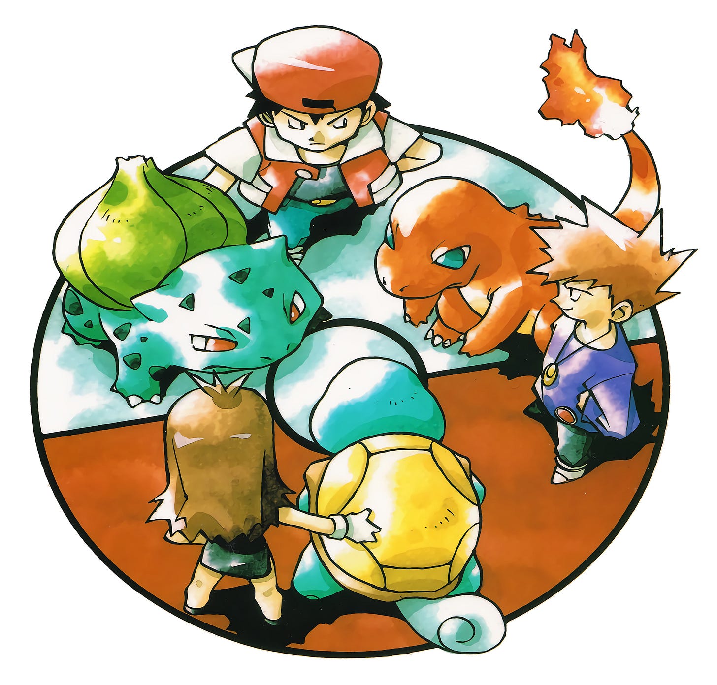 Mixeli on X: "Pokémon Red, Pokémon Blue and Pokémon Green. Red Vs. Blue Vs.  Green official Artwork HQ format. (Scanned and improved by me.)  https://t.co/F9TuI4NWTN" / X