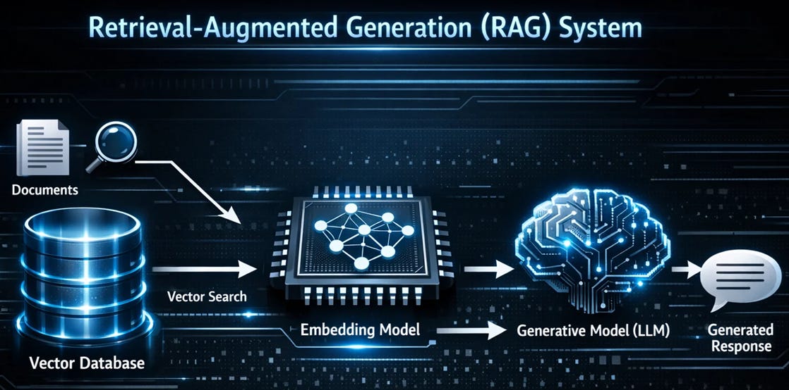 A RAG system schema by Federico Trotta