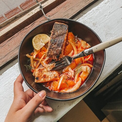 Harissa Salmon (pg. 108)