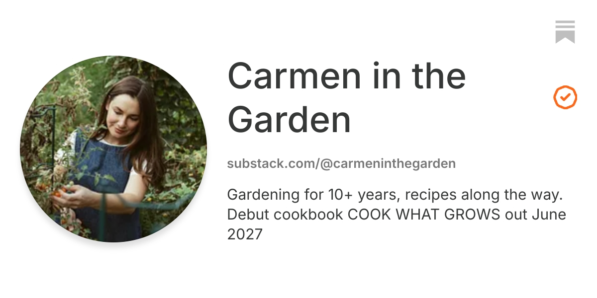Carmen in the Garden | Substack