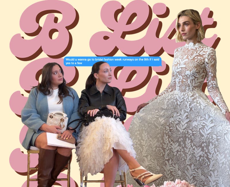 The One Where My Sister Goes To Bridal Fashion Week