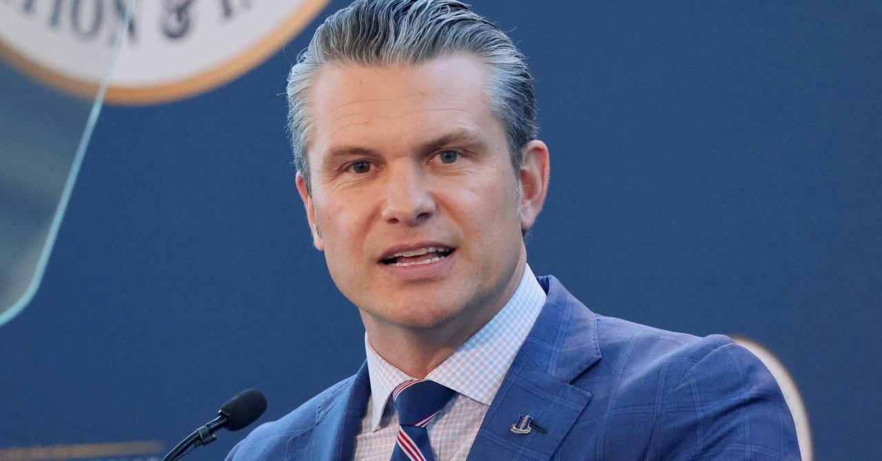 The Example Pete Hegseth Sets - WSJ