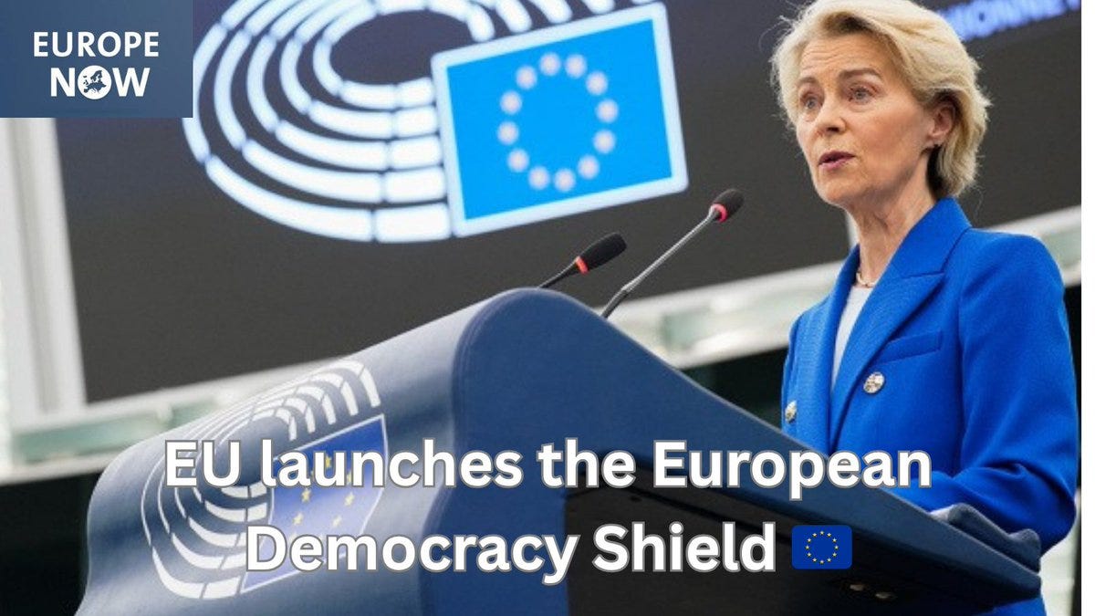 🇪🇺The European Commission has unveiled the European Democracy Shield,  outlining concrete measures to empower, protect, and strengthen resilient  democracies across the EU. It also proposed a new EU Civil Society  Strategy. #EuropeanUnion #