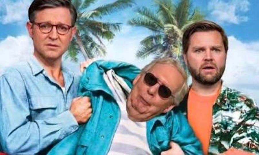 still no sign of life from Glitch McConnell, but Republicans are going full Weekend at Mitch’s