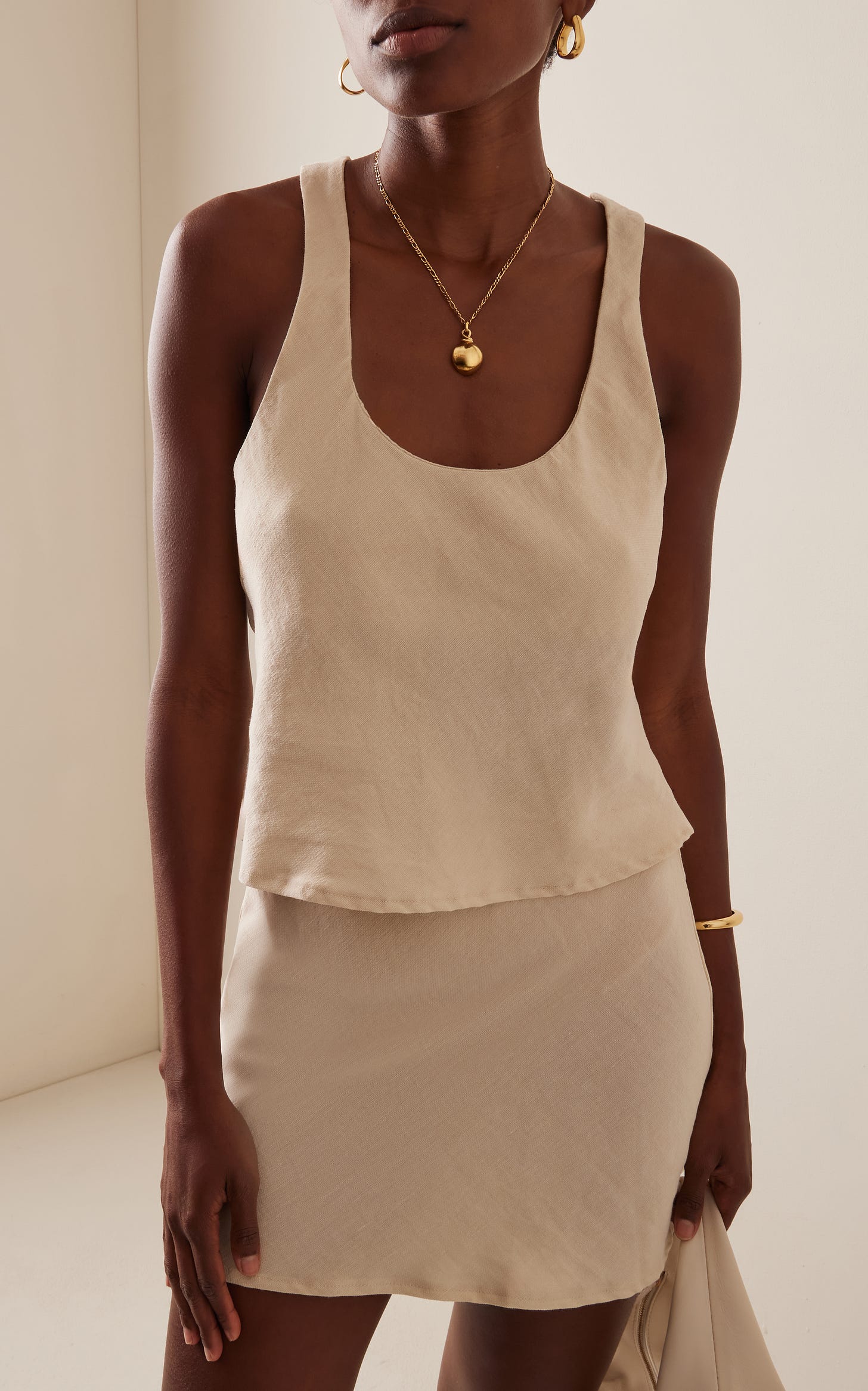 The Hume Linen-Blend Tank Top