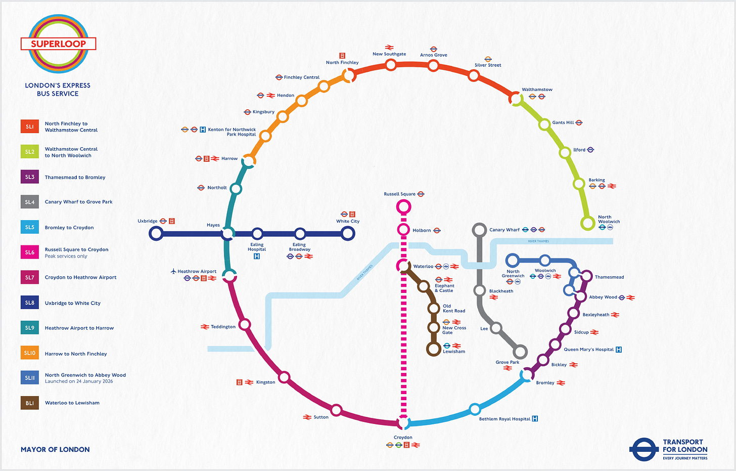 Superloop network map.
