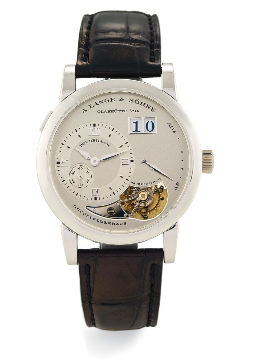 A. Lange & Söhne 704.025 : Lange 1 Tourbillon Platinum » WatchBase