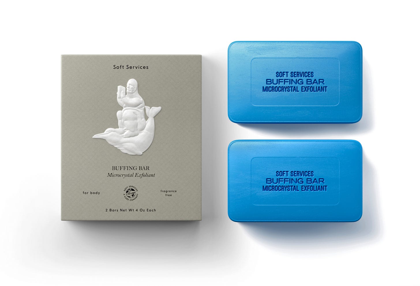 Buffing Bar | Microcrystal Exfoliant for Body | Soft Services | the body  skin experts ™