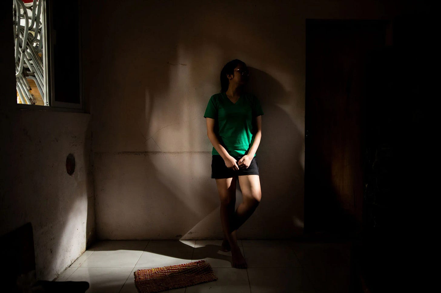 Sarah at her home in Caloocan City, near Manila.