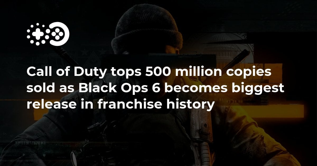 Call of Duty tops 500 million copies sold as Black Ops 6 becomes biggest  release in franchise history” : r/xbox