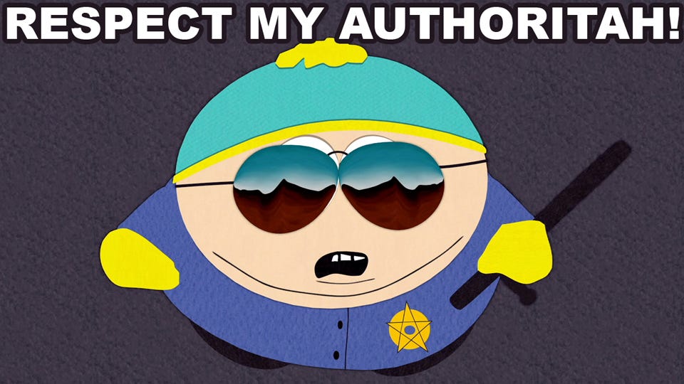 RESPECT MY AUTHORITAH!!! - Blog | South Park Studios RESPECT MY AUTHORITAH!!! - Blog | South Park Studios