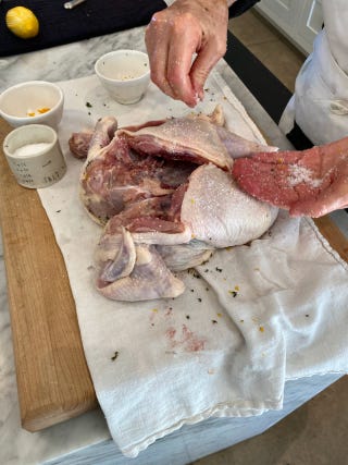 Salting the bird Salting the bird