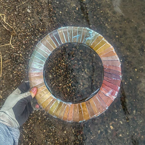What color reads, 'perfect-for-a-bathroom-reno'?