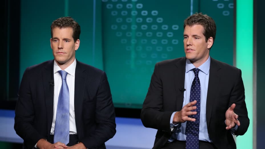 Cameron and Tyler Winklevoss.