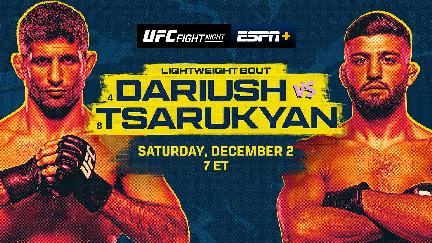 UFC Fight Night: Dariush vs. Tsarukyan - ESPN Press Room U.S.