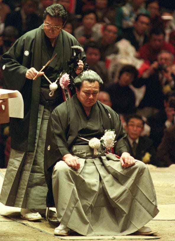 Danpatsushiki - The Meaningful Retirement Ceremony of a Sumo Wrestler
