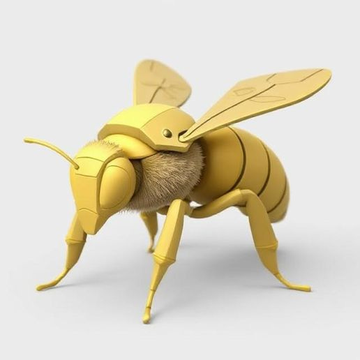 🐝 Warrior Bee – Fierce and Bold 3D Model・ STL File for 3D printing・Cults