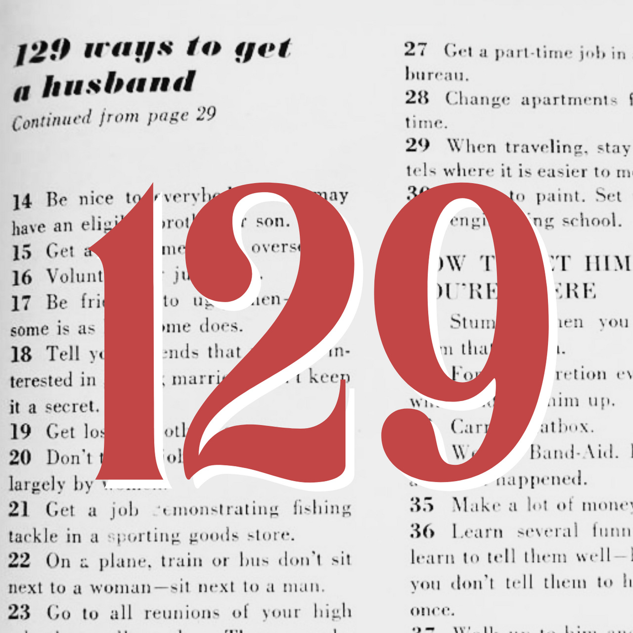 129 Ways To Get a Life