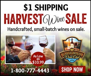 $1 Shipping Harvest Wine Sale $1 Shipping Harvest Wine Sale