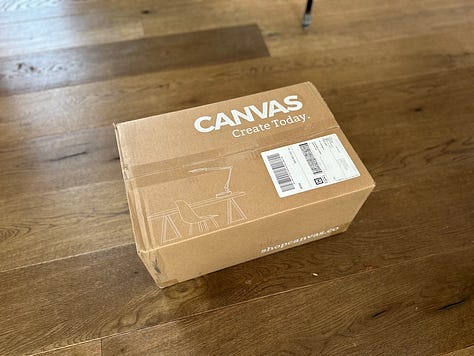 Canvas Lamp unboxing