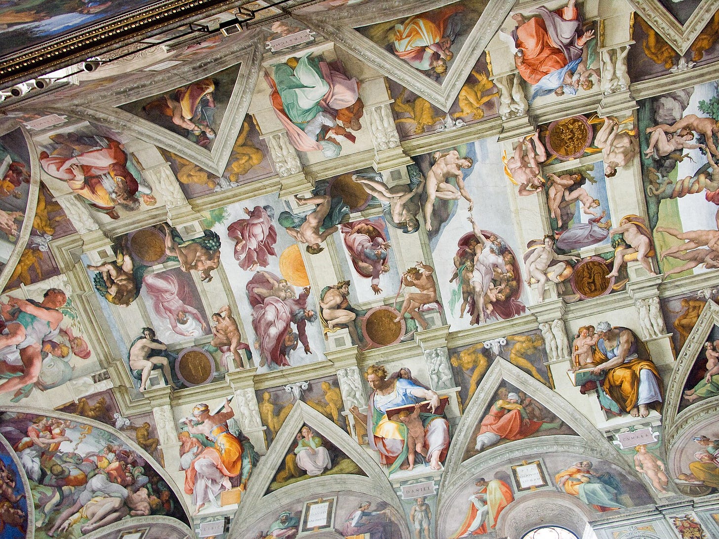Michelangelo, ceiling of the Sistine Chapel. Vatican Museums.