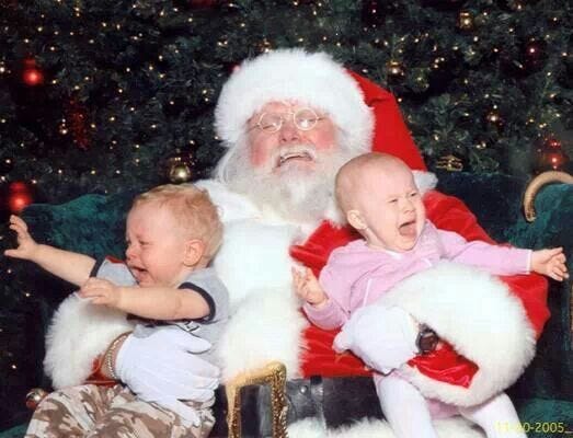 Pin by Mary Ann Mehaffey on Christmas | Santa funny, Santa photos ...