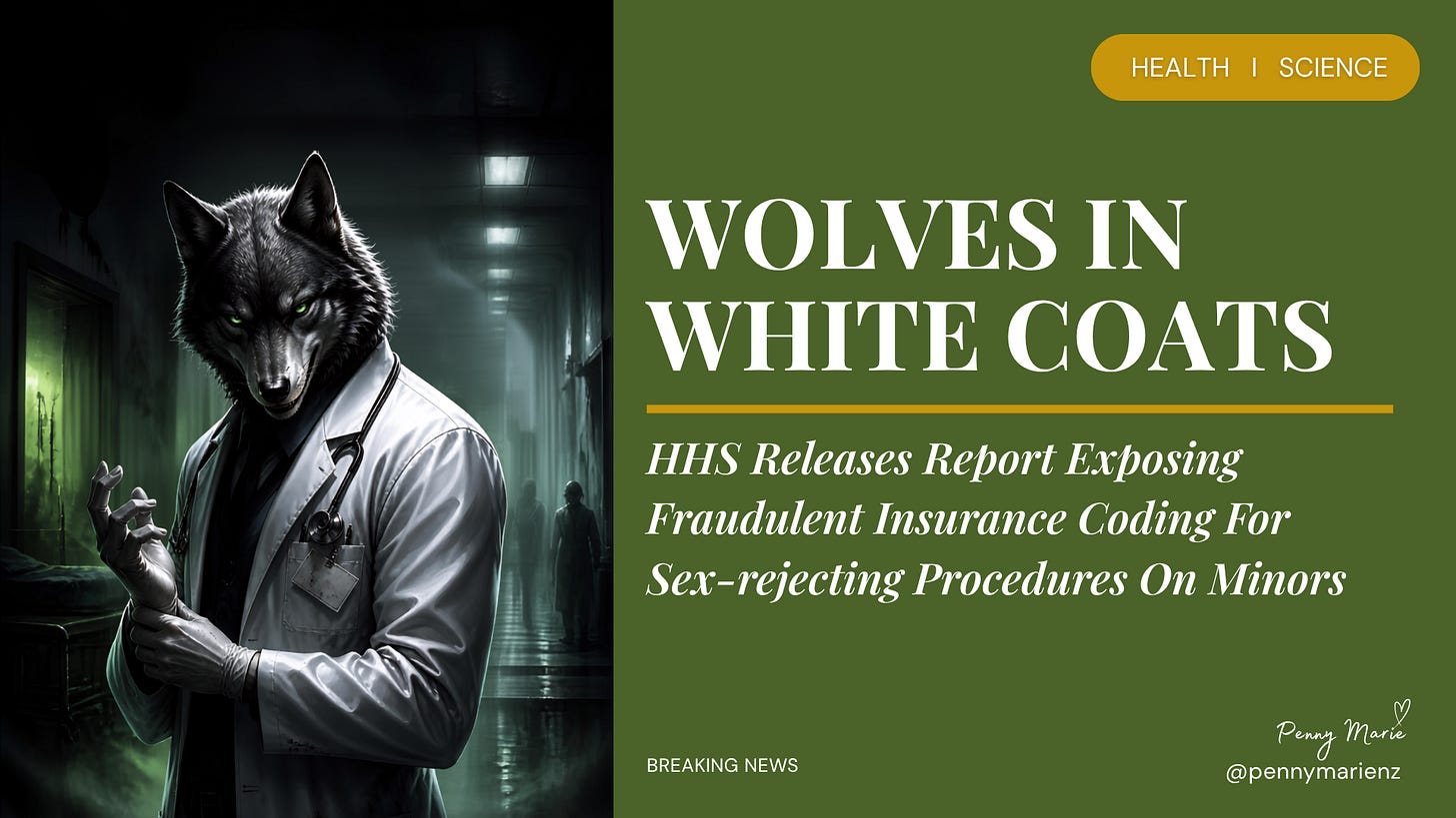 Wolves In White Coats - HHS Report On Gender Surgery Wolves In White Coats - HHS Report On Gender Surgery