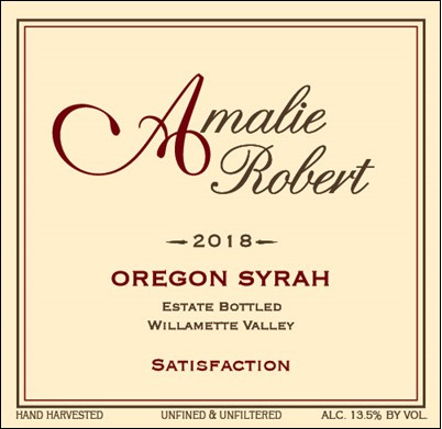 2018 Satisfaction Syrah.