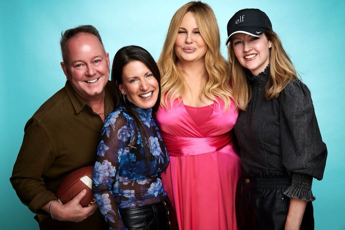 Chief Integrated Marketing Officer, Patrick O’Keefe; Chief Marketing Officer, Kory Marchisotto; Jennifer Coolidge and Ashley Rosebrook.