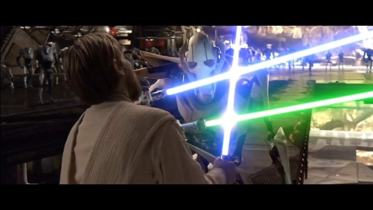 Star Wars - Obi-Wan Kenobi Vs. General Grievous (Teil 1) (Die Rache der  Sith) - YouTube