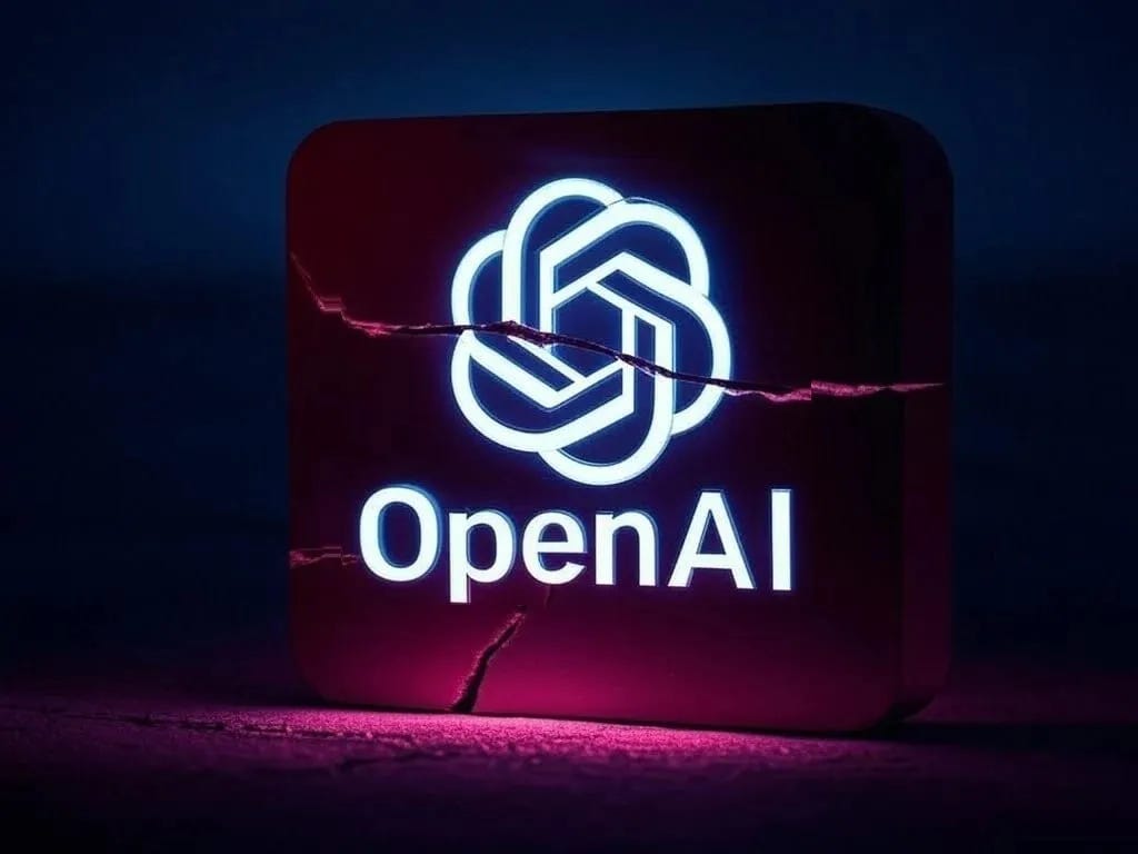 Logo OpenAI bị nứt tượng trưng cho những thách thức và sự chậm trễ trong quá trình phát triển mà GPT-5 phải đối mặt. Logo OpenAI bị nứt tượng trưng cho những thách thức và sự chậm trễ trong quá trình phát triển mà GPT-5 phải đối mặt.