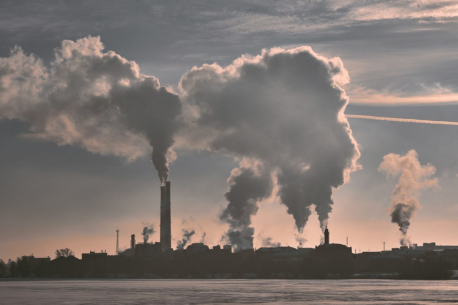 Industrial winter landscape Industrial winter landscape
