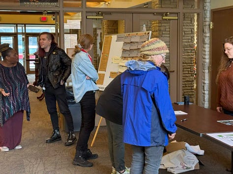 photos of attending learning about co-ops