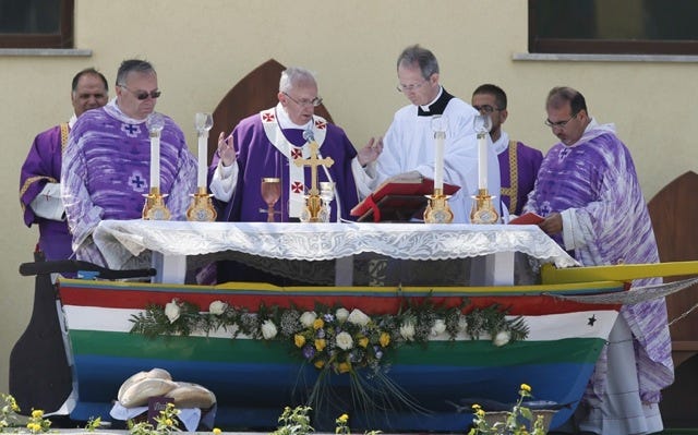 Francis in Lampedusa - PrayTellBlog Francis in Lampedusa - PrayTellBlog