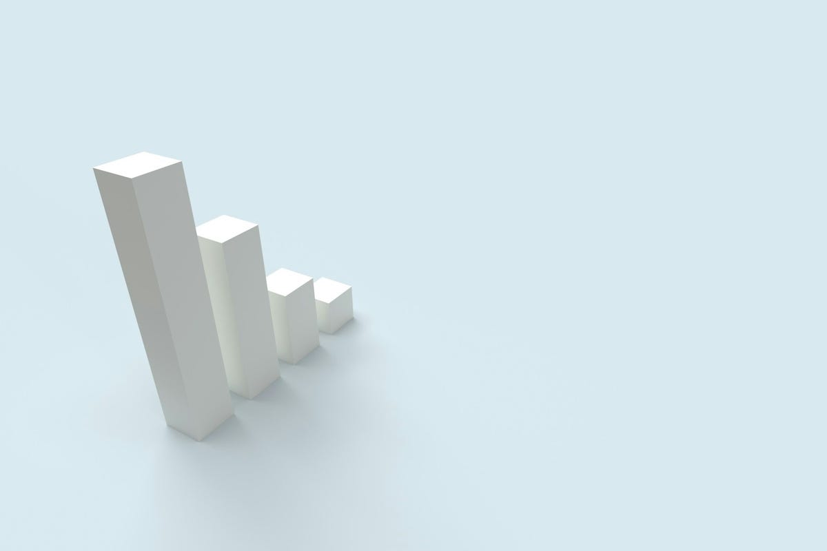 A clean, modern 3D bar chart on a blue background, representing B2B marketing data and strategic growth. A clean, modern 3D bar chart on a blue background, representing B2B marketing data and strategic growth.