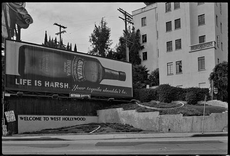 Ed Ruscha's drive by pictures of the Chateau Marmont in Los Angeles