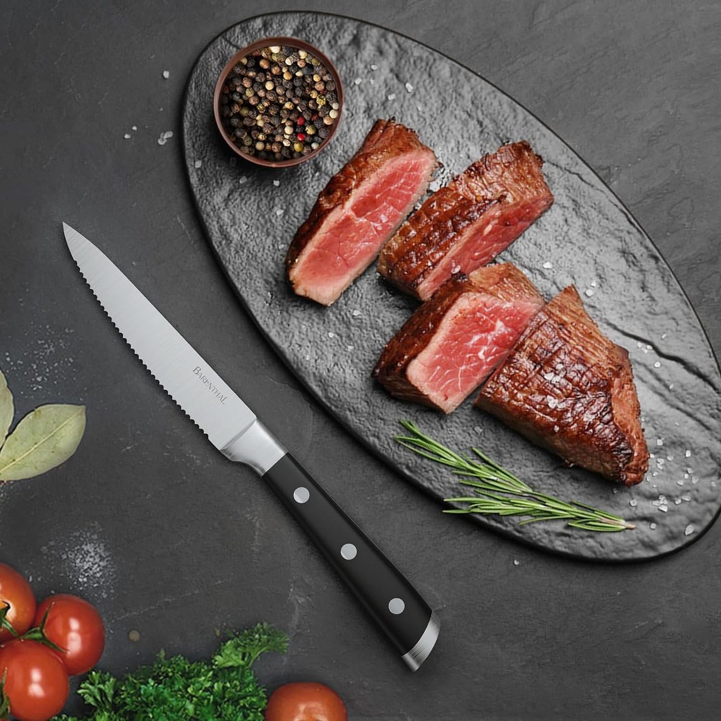 6PCS German Stainless Steel Serrated Steak Knife Set - Premium Classic 6PCS German Stainless Steel Serrated Steak Knife Set - Premium Classic