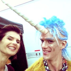 With Everett Shea, aka the Manicorn