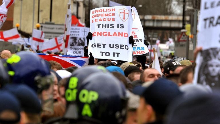 Does the English Defence League still exist, and could it be banned in the  UK? | UK News | Sky News