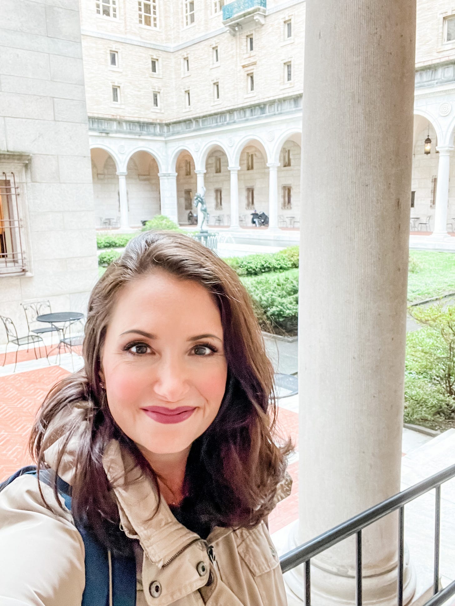 photo of Jennifer in Boston Public Library