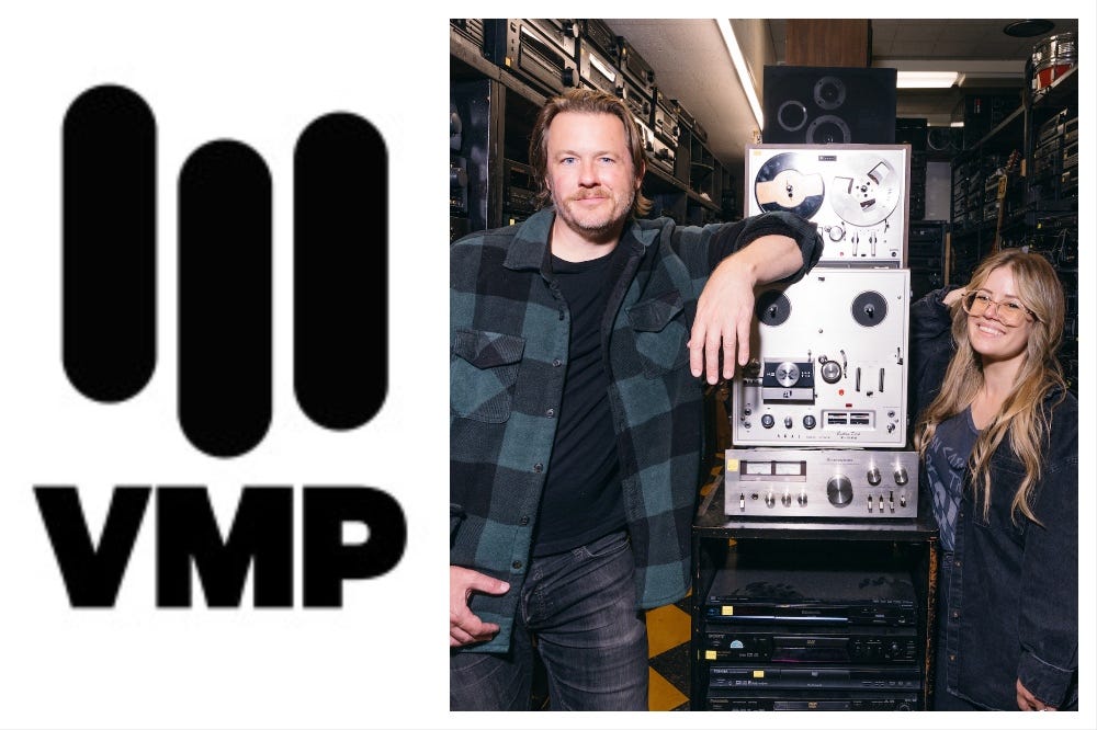 Vinyl Me, Please CEO Nick Alt and president Emily Muhoberac