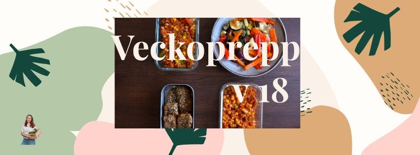 Veckoprepp v 18 💚☀️
