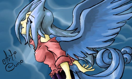 “Arti Cuno” by Faeore from her old Oekaki on Articuno Island