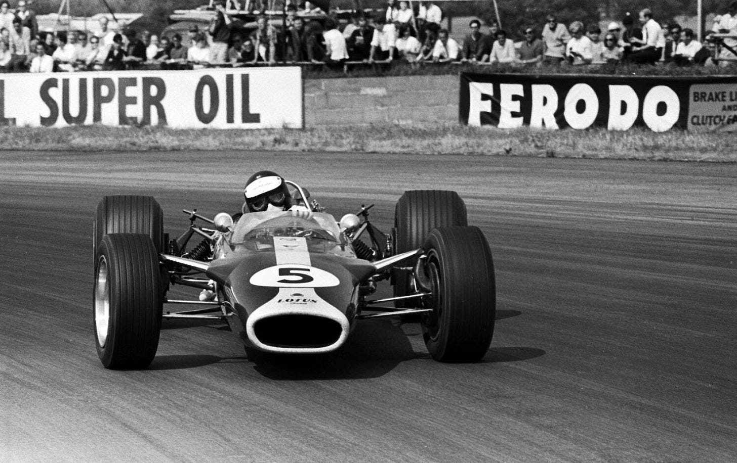 Jim Clark driving a Lotus.