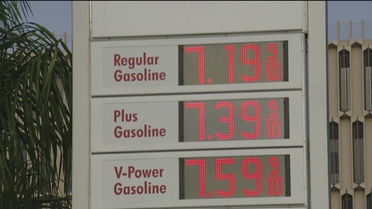 San Diego gas price sets record for second consecutive day | cbs8.com