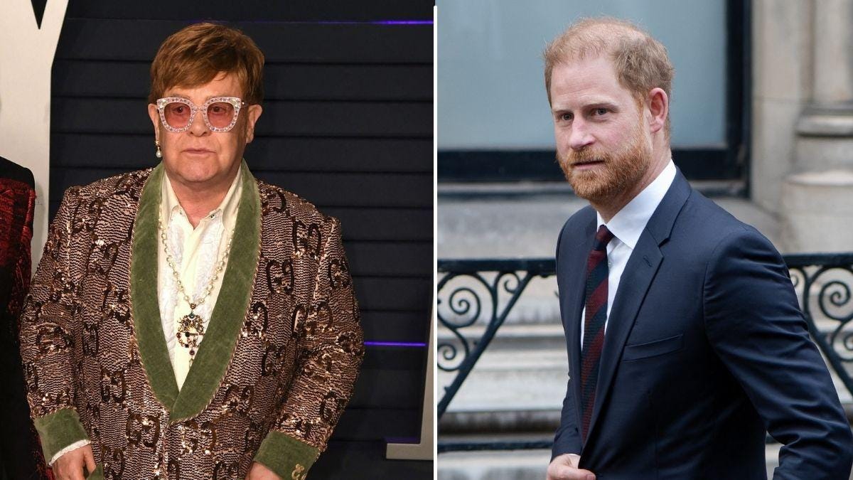 image of Elton John and prince harry