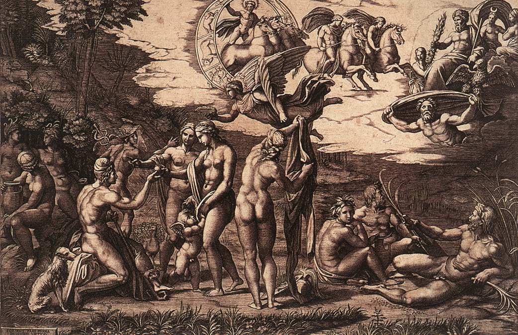 Raimondi engraving Judgment of Paris Raimondi engraving Judgment of Paris