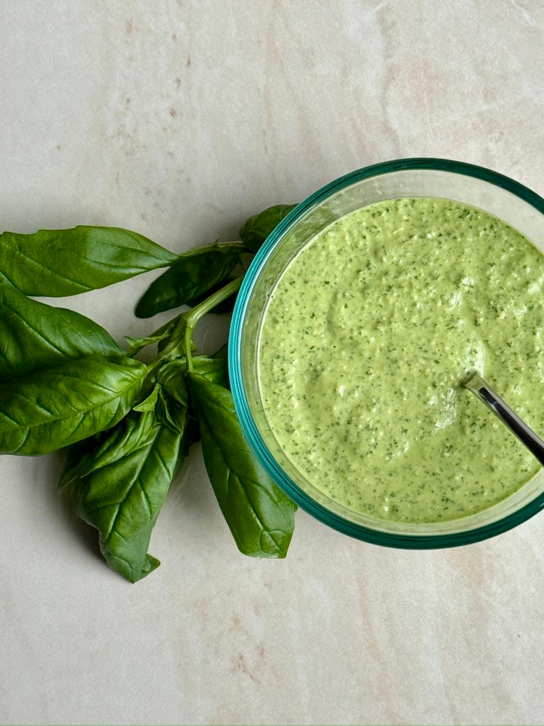 kale-basil pesto