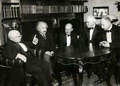 Max Planck, Albert Einstein, Max von Laue und Walther Nernst