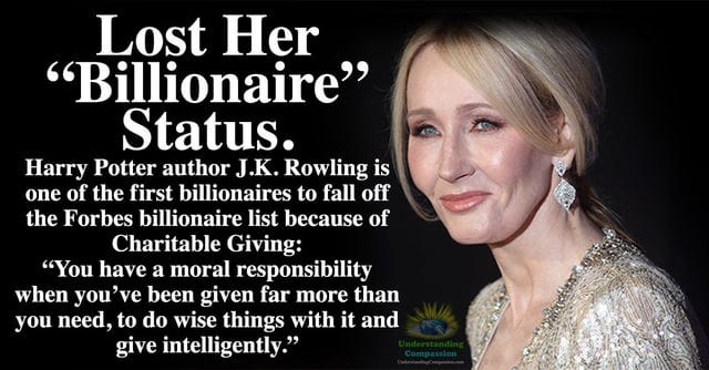 Harry Potter Author J.K. Rowling Is One Of The First To Fall Off Of Forbes  Billionaire List Because Of Charitable Giving : r/UpliftingNews